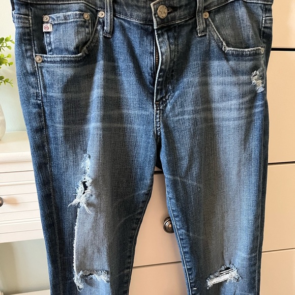 Ag Adriano Goldschmied stilt roll up blue jeans size 30 - Picture 11 of 14